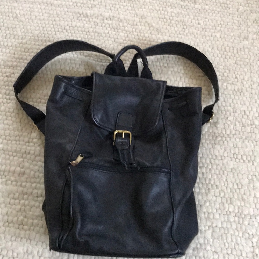 Coach Vintage Black Leather Backpack! 💸Reduced🤩